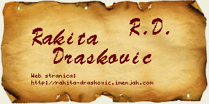 Rakita Drašković vizit kartica
